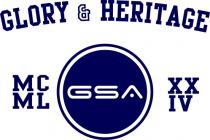 GSA GLORY&HERITAGE, MC,ML, XX,IV