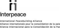 ii interpeace International Peacebuilding Alliance Alliance internationale pour la consolidation de la paix Alianza Internacional para la Consolidación de la Paz