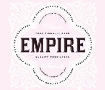 EMPIRE THE FINEST QUALITY GUARANTEED QUALITY SPIRITS INTERNATIONAL CLASSIC TRADITIONALLY MAKE QUALITY PURE VODKA SMOOTH RICHMOND, LONDON, TW9 2HS