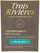 Trois Rivières FRENCH PLANTATION RHUM RHUM VIEUX AGRICOLE MARTINIQUE Appellation d'Origine Contrôlée CUVÉE DU MOULIN