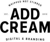 WHIPPED NOT STIRRED EST. ADD CREAM 2010 DIGITAL & BRANDING