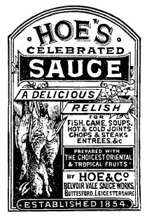 HOE'S CELEBRATED SAUCE