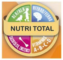 NUTRI TOTAL ALA/ALA HIERRO/FERRO VITAMINAS A-B-C-D CALCIO/CALCIO, ZINC/ZINCO