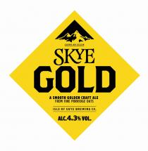 Skye Gold Leann An Eileann A smooth golden craft ale from fine porridge oats Isle of Skye Brewing Co. Alc 4.3%