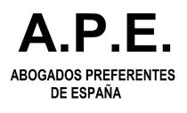 A.P.E. ABOGADOS PREFERENTES DE ESPAÑA