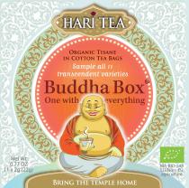 HARI TEA, organic tisane in cotton tea bags, sample all 11 transcendent varieties Buddha Box One with everything