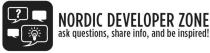 NORDIC DEVELOPER ZONE ask questions, share info, and be inspired!