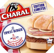 CHARAL Le ERNEST BURGER Sauce au camembert & tranche de poitrine ÉDITION LIMITÉE