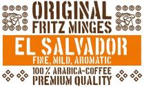 ORIGINAL FRITZ MINGES EL SALVADOR FINE MILD AROMATIC 100 % ARABICA COFFEE PREMIUM QUALITY