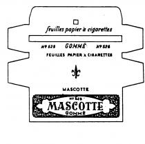 feuilles papier a cigarettes No 525 GOMME No 526 FEUILLES PAPIER A CIGARETTES MASCOTTE No 625 MASCOTTE GOMME