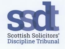 ssdt Scottish Solicitors' Discipline Tribunal