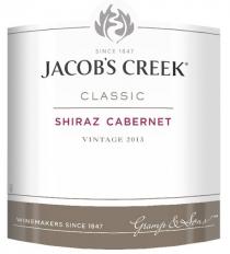 Since 1847 JACOB'S CREEK Classic Shiraz Cabernet Vintage 2013 Winemakers since 1847 Gramp & Sons