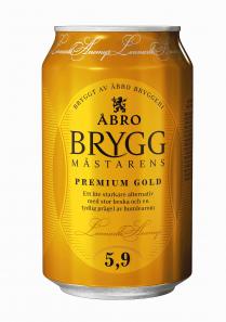 BRYGGT AV ÅBRO BRYGGERI ÅBRO BRYGGMÄSTARENS PREMIUM GOLD ETT LITE STARKARE ALTERNATIV MED STOR BESKA OCH EN TYDLIG PRÄGEL AV HUMLEAROM LENNARTH ANEMYR 5,9