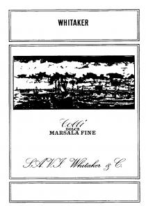 WHITAKER Colli DOLCE MARSALA FINE