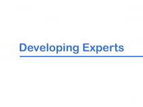 Developing Experts