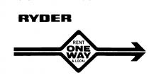 RYDER RENT ONE WAY & LOCAL