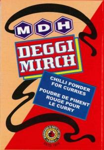 MDH DEGGI MIRCH CHILLI POWDER FOR CURRIES POUDRE DE PIMENT ROUGE POUR LE CURRY