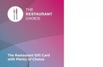 THE RESTAURANT CHOICE The Restaurant Gift Card with Plenty of Choice