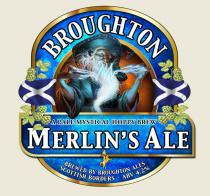 Broughton a pale mystical hoppy brew Merlin's Ale brewed by broughton Ales Scottish Borders - ABV 4.2%