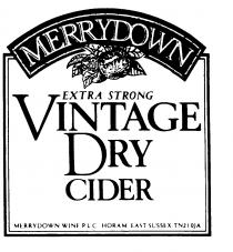 MERRYDOWN EXTRA STRONG VINTAGE DRY CIDER