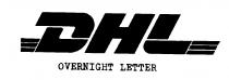 DHL OVERNIGHT LETTER