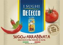 I SUGHI DE CECCO Dal 1886 SUGO ALL'ARRABBIATA Solo Olio Extra Vergine di Oliva