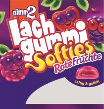 nimm 2 Lachgummi Softies RoteFrüchte saftig & gefüllt STORCK