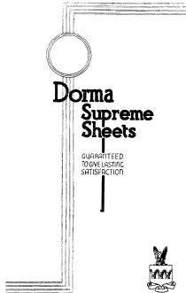 Dorma Supreme Sheets