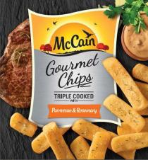 McCain Gourmet Chips TRIPLE COOKED with Parmesan & Rosemary