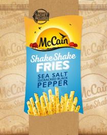 SACHET INCLUDED McCain Shake Shake FRIES SEA SALT AND CRACKED BLACK PEPPER