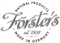 Förster's NATURAL PRODUCTS