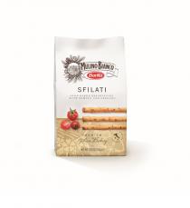 MULINO BIANCO BARILLA SFILATI OVEN BAKED BREADSTICKS WITH TOMATO AND OREGANO PREMIUM ITALIAN BAKERY PRODUCT OF ITALY