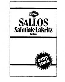 Villosa SALLOS Salmiak-Lakritz Bonbons extra stark