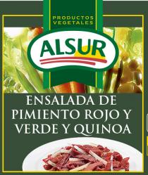 PRODUCTOS VEGETALES ALSUR ENSALADA DE PIMIENTO ROJO Y VERDE Y QUINOA