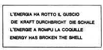 L'ENERGIA HA ROTTO IL GUSCIO DIE KRAFT DURCHBRICHT DIE SCHALE L'ENERGIE A ROMPU LA COQUILLE ENERGY HAS BROKEN THE SHELL