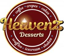 COFFEE CREPES CAKES HEAVENZ DESSERTS WAFFLES ICECREAM SHAKES