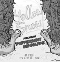 YELLOW SNOW PREMIUM PEPPERMINT SCHNAPPS 44 PROOF