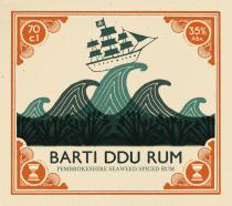 Barti Ddu Rum Pembrokeshire seaweed spiced rum