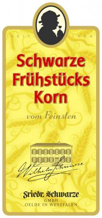 Schwarze Frühstücks Korn vom Feinsten Wilhelm Schwarze Friedr. Schwarze GMBH OELDE IN WESTFALEN