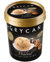 GRYCAN Walnut REAL DAIRY LUXURY ICE CREAM FOR GOURMETS Z. GRYCAN WITH MY PERSONAL GUARANTEE