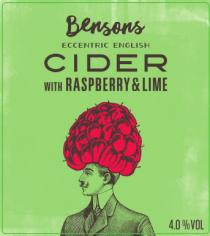 Bensons Eccentric English Cider with Raspberry and Lime
