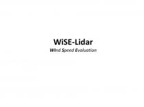 WiSE-Lidar WInd Speed Evaluation