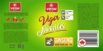 VIFON SINCE 1963 1 2 3 Masa netto/ Net weight: 60 g VIFON SINCE 1963 MSG GLUTAMINIAN FREE GLUTEN FREE Vigor Noodles GINSENG Instant noodle soup – mild