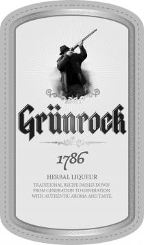 GRÜNROCK Herbal Liqueur 1786 Traditional Recipe Passed Down from Generation to Generation with Authentic Aroma and Taste