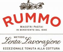 RUMMO MAESTRI PASTAI IN BENEVENTO DAL 1846 METODO LENTA LAVORAZIONE ECCEZIONALE TENUTA ALLA COTTURA