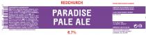 REDCHURCH PARADISE PALE ALE WWW.REDCHURCH.BEER