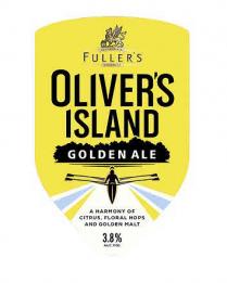 GRIFFIN BREWERY FULLER'S CHISWICK OLIVER'S ISLAND GOLDEN ALE A HARMONY OF CITRUS, FLORAL HOPS AND GOLDEN MALT 3.8% ALC.VOL.