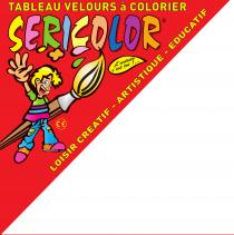 SERICOLOR TABLEAU VELOURS à COLORIER LOISIR CREATIF - ARTISTIQUE - EDUCATIF L'artiste c'est toi!.