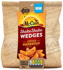 McCain ShakeShake WEDGES SMOKY BARBECUE SACHET INCLUDED COOKS IN 16MINS