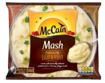 McCain Mash Deliciously LIGHT & FLUFFY made with specially selected potatoes for a creamy fluffy mash Ready in 3 mins